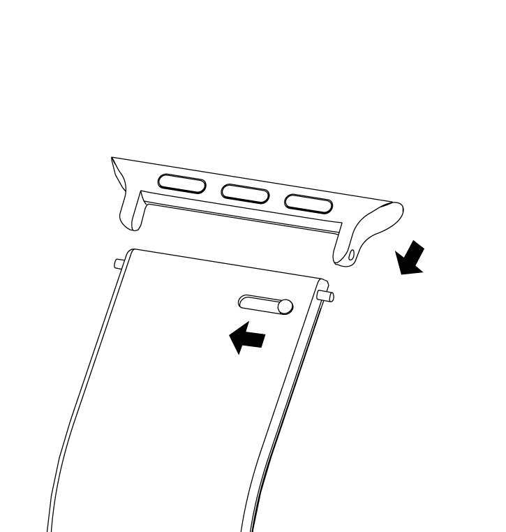 Adjustable watch connector alignment