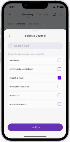 Choose content and pick a channel