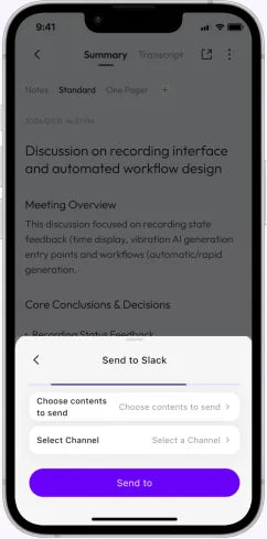 Summary sent to Slack