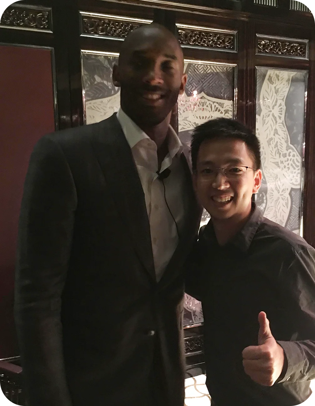 Terrence with Kobe Bryant