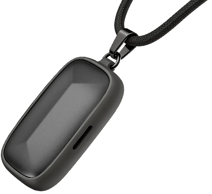 Memoket Gem worn as a pendant