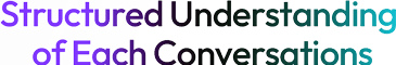 Structured Understanding of Each Conversations
