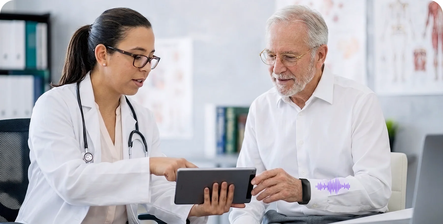Doctor visit conversation with a patient